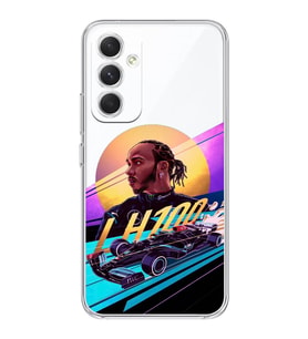 Samsung Galaxy A34 Uyumlu Lewis Hamilton Tasarımlı Şeffaf Telefon Kılıfı