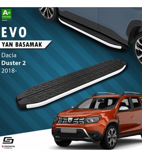 S-Dizayn Dacia Duster 2 Evo Aluminyum Yan Basamak 183 Cm 2018-2023 A+ Kalite