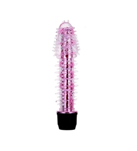 Modern Tırtıklı Şeffaf Vibratör Pembe