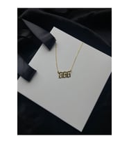 14k Altın Kaplama Melek Sayıları 666 Gümüş Kolye