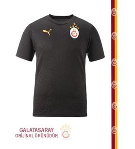 Galatasaray Lisanslı Puma A Takım Antrenman 5 Yıldız T-Shirt (Siyah)