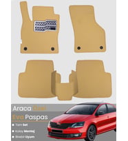 SKODA RAPİD (2020-2023) Uyumlu EVA Paspas Tam Set–Oto Paspas,Araca Özel,Kolay Montaj