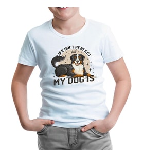 A Dog with the Perfect Quote Beyaz Çocuk Tshirt