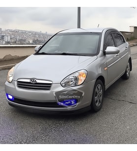 Hyundai Accent Era 2006-2012 Uyumlu Üniversal Yeni Tip Laguna Lip Esnek Ön Lip 2 Prç Tampon Altı Kar