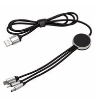 SKS Leben Led ışıklı Çoklu Şarj+Data 3in 1 Lightning/micro/type-c Uzun şarj kablosu