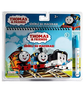 Thomas & Friends Sihirli Suyla Boyama Kitabı - Leke Bırakmayan Sihirli Su Kalemli Aktivite Kitabı
