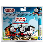 Thomas & Friends Sihirli Suyla Boyama Kitabı - Leke Bırakmayan Sihirli Su Kalemli Aktivite Kitabı