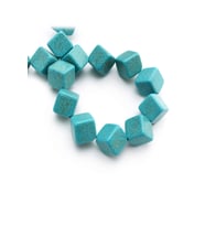 Turkuaz Sıkma Mavi Dörtgen Kesim 16x16mm Dizi