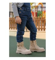 Cool Aleda F Siyah Kız Çocuk Bot (Bej)