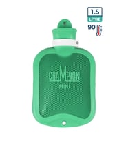 Champion Kauçuk Termofor Mini Sıcak Su Torbası, Kokusuz Sıcak Su Torbası Yeşili 1,5 L