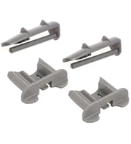 Arçelik İle Uyumlu Bulaşık Makinesi 2 Ön 2 Arka Sepet Ray Kapağı Tutucu Stoper 4 lü Takım