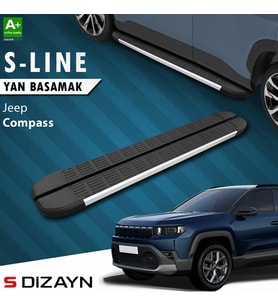 S-Dizayn Jeep Compass 3 S-Line Aluminyum Yan Basamak 193 Cm 2025 Üzeri A+ Kalite