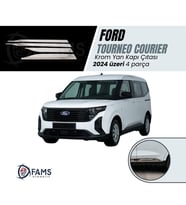 Ford Tourneo Courier Krom Yan Kapı Çıtası 4 Parça 2024 Üzeri Paslanmaz Çelik
