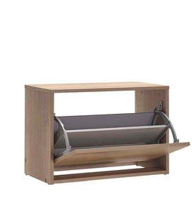 Adore Mobilya Step Oturaklı Ayakkabılık-Açık Ceviz(Tori) 60x42x30 cm (GxYxD)