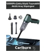 Premium 12000Pa Çekiş 2000mAh Pil Otomatik Aydınlatma Taşınabilir Akülü Araç Süpürgesi