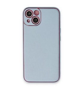 Apple İphone 14 Plus Kılıf Coco Deri Silikon Kapak - Sky Blue