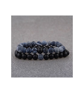 Unisex - Şık Tasarım 2 Adet Sevgili Bileklikği  Elegant  Handmade