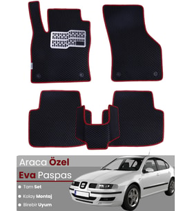 SEAT LEON 1M (1998-2004) Uyumlu EVA Paspas Tam Set–Oto Paspas,Araca Özel,Kolay Montaj