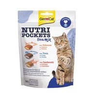 GimCat Nutripockets Sea Mix Taurinli Kedi Ödül Maması 150 Gr (Krem)