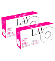 Lav Alya Cam Çay Tabagı 6 lı x 2 Kutu 12 Adet