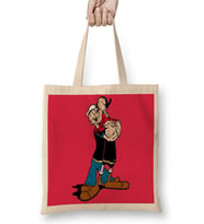 Popeye Temel Reis Bez Çanta Uzun Saplı