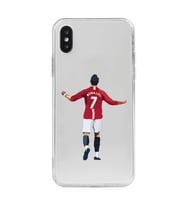 Iphone XSMAX Uyumlu Cristiano Ronaldo Tasarımlı Şeffaf Telefon Kılıfı