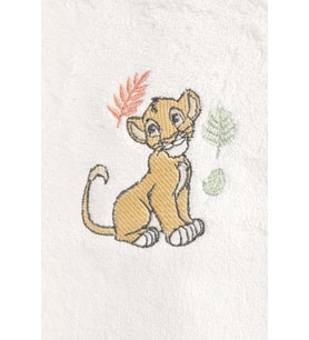 Özdilek Bambu Ashley Yenidoğan Bebek Bornoz Seti-Lion King Simba Happy Krem