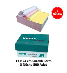 UMUR Sürekli Form 11x24 3 Nüsha 500 lü