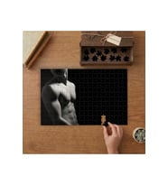 Kaslı Erkek Tasarımı 240 parça Ahşap Puzzle Ahşap Kutuda MP00624