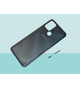 Infinix HOT 10 FULL Uyumlu FULL KASA Arka Kapak Batarya Kapağı - SİYAH