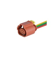 Hava Akışmetre Soketi Kahverengi 6 Pin Kablolu