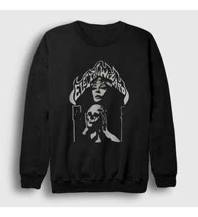 Presmono Unisex Siyah Poster Electric Wizard Sweatshirt 555660tt