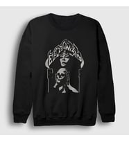 Presmono Unisex Siyah Poster Electric Wizard Sweatshirt 555660tt