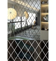 Tavana Duvara Yapışabilen Yatak Odası Romantik Dekoratif Ayna Akrilik Villa Oda Salon Şık Tasarım