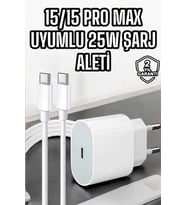 İOS Uyumlu Type-C Girişli Hızlı Şarj 15/15 Pro Max Adaptör ve Kablosu