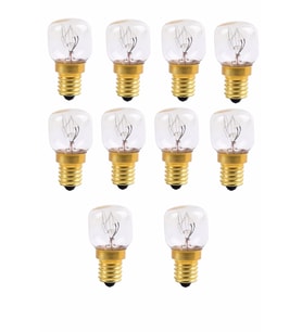Tugsram 25w 300° Fırın Ampul Sarı Işık E14 Duy (10 Adet) (Beyaz)