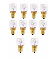 Tugsram 25w 300° Fırın Ampul Sarı Işık E14 Duy (10 Adet) (Beyaz)