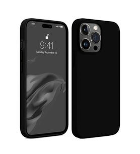 Pilelistore   iPhone 15 Pro Max Kılıf First Silikon - Siyah