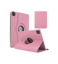 Apple iPad Air 11 2024 Uyumlu Zore Dönebilen Standlı Kılıf (Açık Pembe)