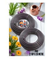 CEYLAN ADAM  2 Top 20 Metre Bahçe Hortumu Sulama Aparatı Set