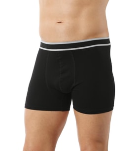 Erkek Pamuklu Likralı Esnek Rahat Boxer Şort  Siyah K11226