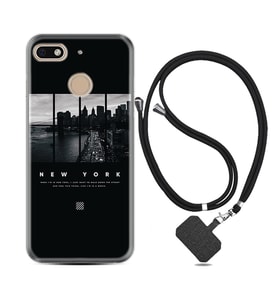 General Mobile GM8 Go GM9 GM20 Pro Plus Kılıf Boyun Askılı Silikon New York 1612