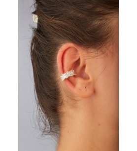 Mady Kadın Earcuff, Zirkon Taş Detaylı, Altın Kıkırdak Küpesi