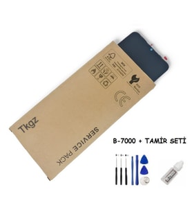 Tkgz Samsung Galaxy A03S - SM-A037 Uyumlu Lcd Ekran Dokunmatik SERVİCE PACK + B-7000 + TAMİR SETİ