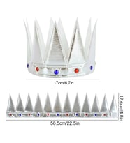 Yumuşak Gümüş Kral Tacı 55 cm