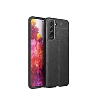 Galaxy S22 Plus Kılıf Zore Niss Deri Desenli Silikon Kılıf (Siyah)