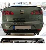 Seat Cordoba Difüzör Arka Tampon Eki 2 Egzoz Çıkışlı Gri Lüx Tip