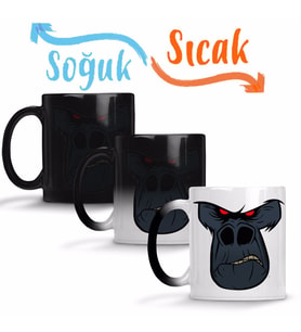 Primal Rage Yeti Sihirli Kupa Bardak Porselen