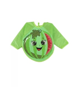 Unisex Giyilebilir Karpuz Desenlik Kollu Mama Önlüğü