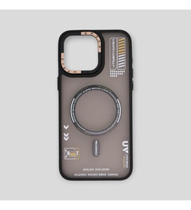 IPHONE 14; DARBE ÖNLEYİCİ, KENARLARI RENKLİ, LÜKS SİLİKON KILIF (Siyah)